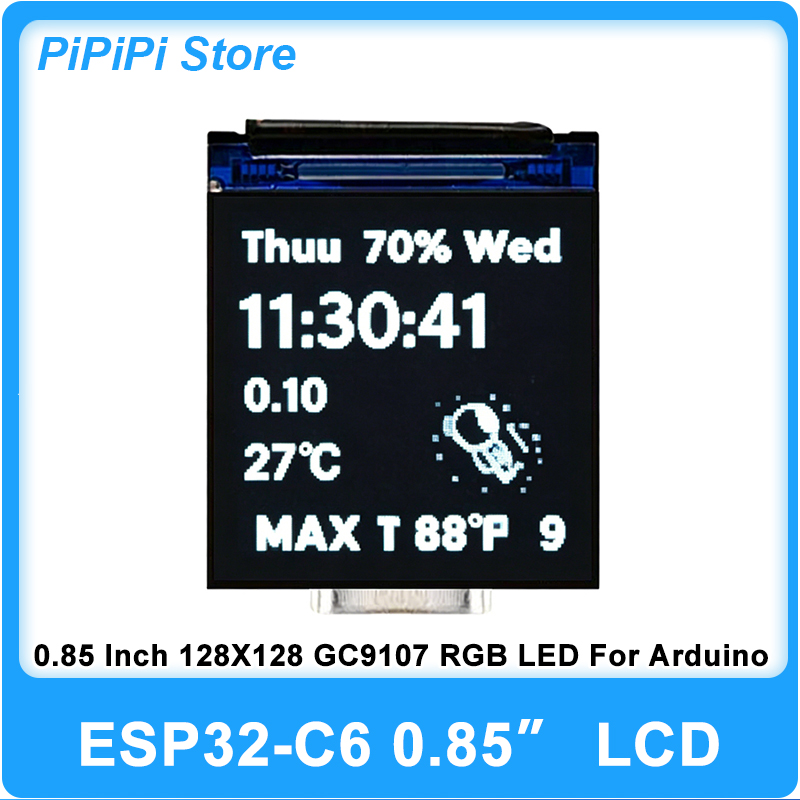 Graded Card Display - لوحة تطوير ESP32 C6 بشاشة IPS
