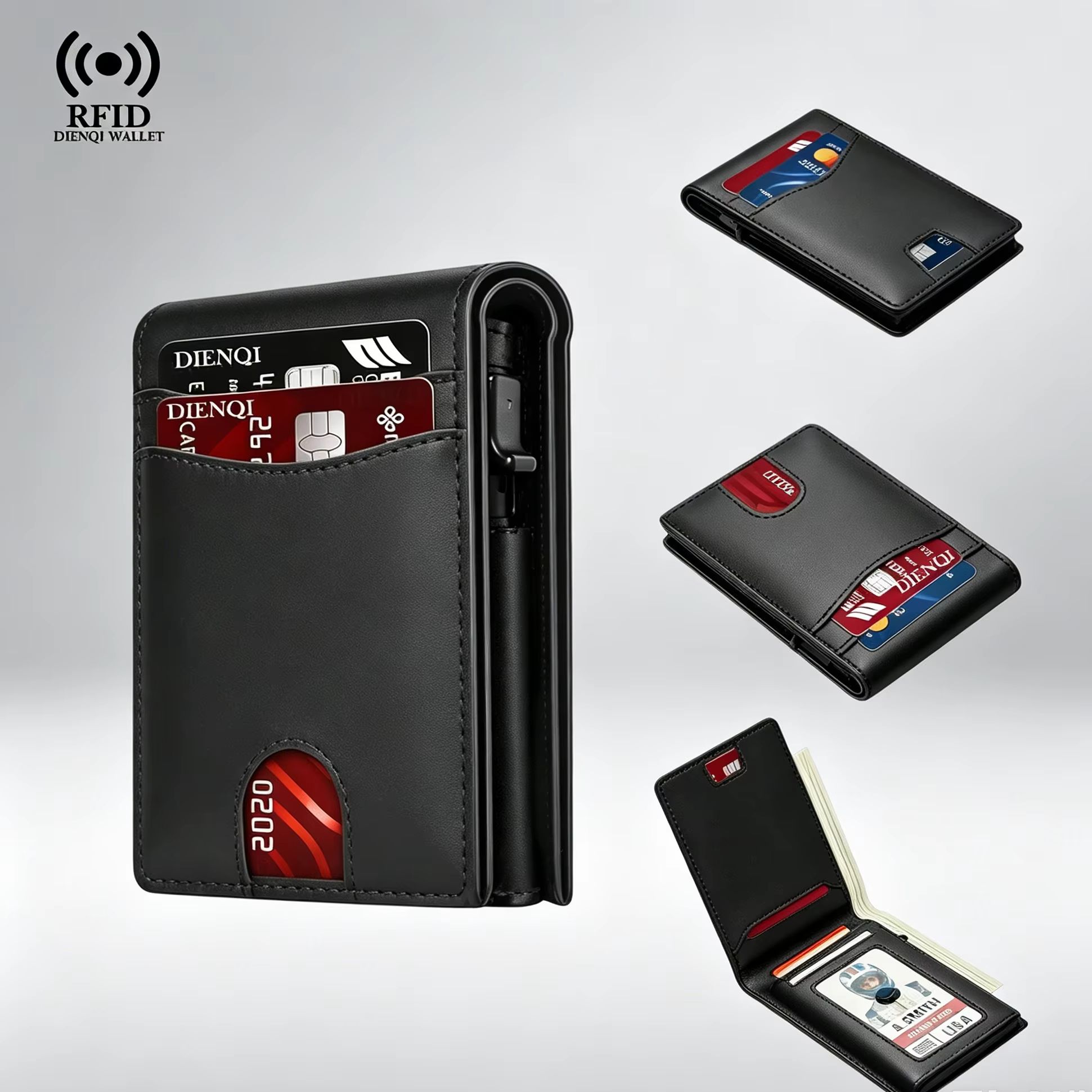 Card Top Loader - محفظة رجالية فاخرة لحمل بطاقات الأعمال
