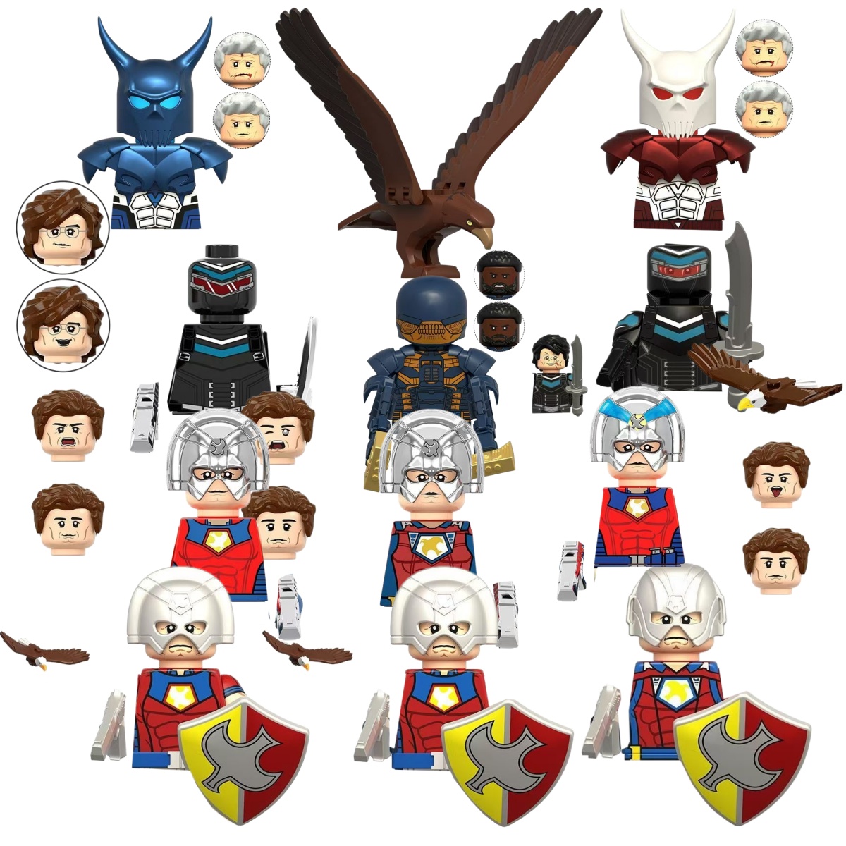 Lego Minifigure Holder - مكعبات بناء صغيرة لشخصيات سوسايتد سكوايد: