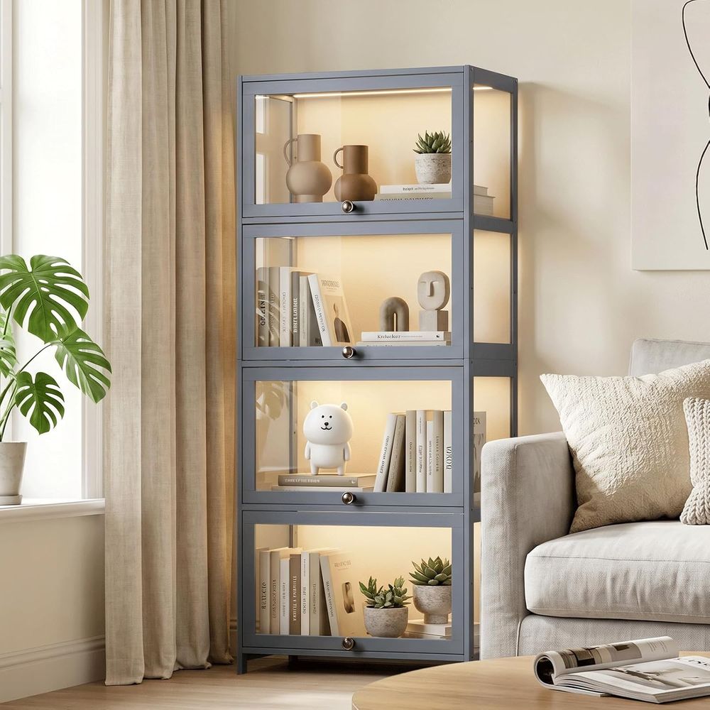 Display Case Acrylic - خزانة عرض أكريليك شفافة من 4