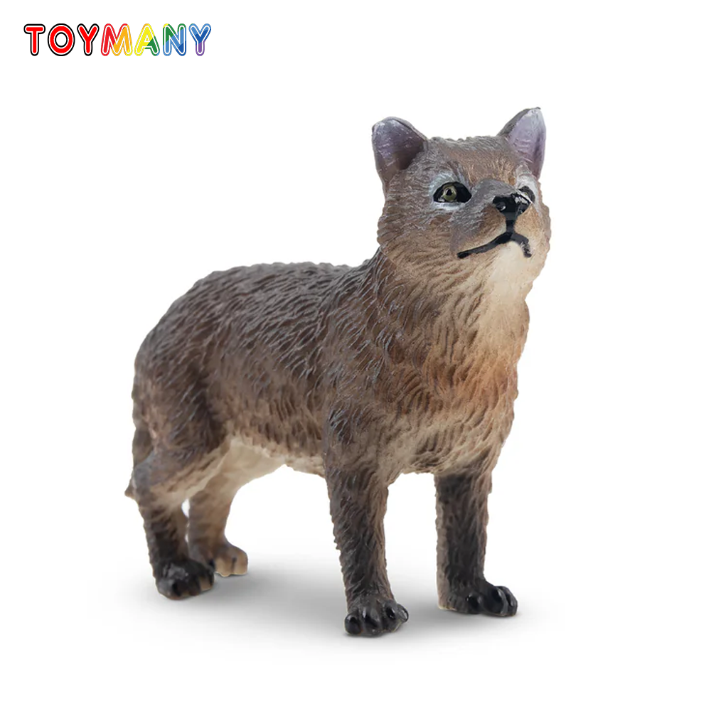 Action Figure Stand - Toymany محاكاة الدائمة رمادي الذئب شبل