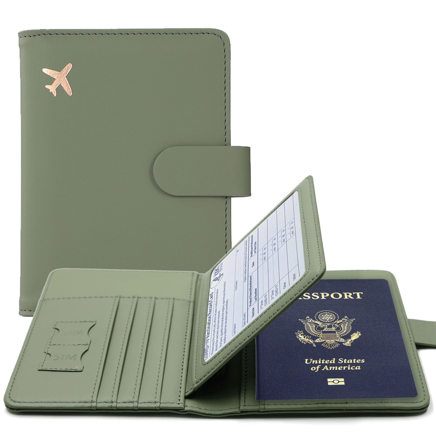 Card Top Loader - تتفاعل غطاء جواز السفر حامل جواز