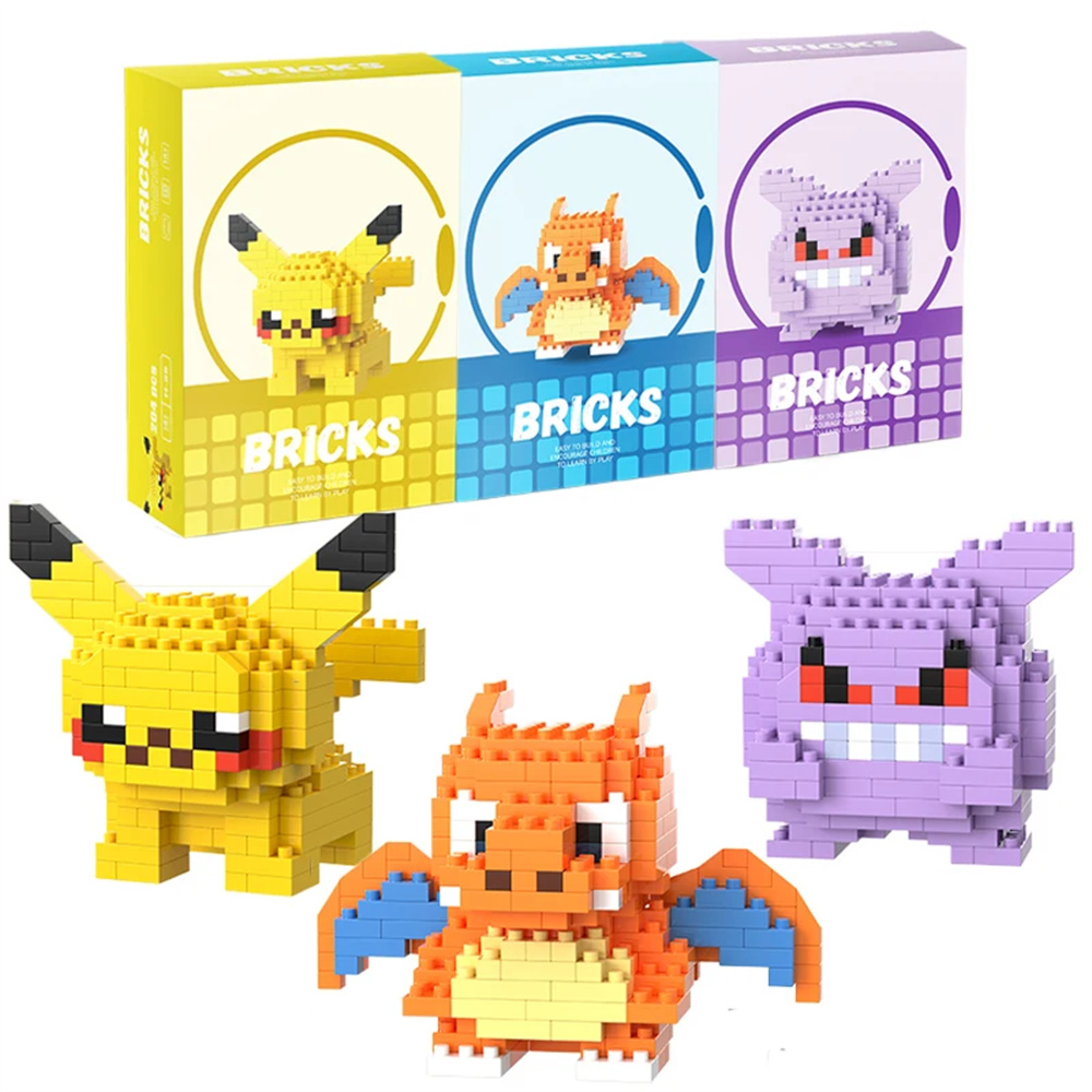 Building Block Mini - مكعبات بناء صغيرة لشخصيات بوكيمون مثل