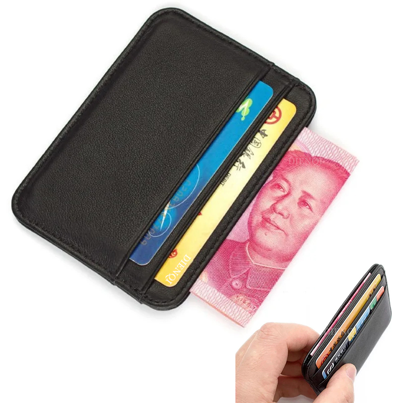 Card Top Loader - حامل بطاقات الزيارة من الجلد الطبيعي