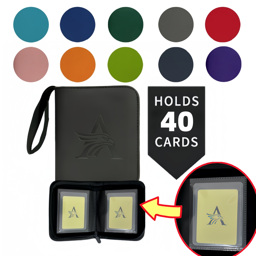 Trading Card Binder - حافظة بطاقات ذات تحميل علوي، جيب