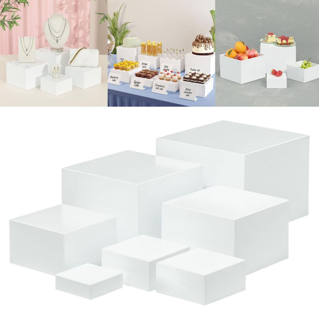 Display Risers Set - 7 قطع الاكريليك مكعب صندوق عرض