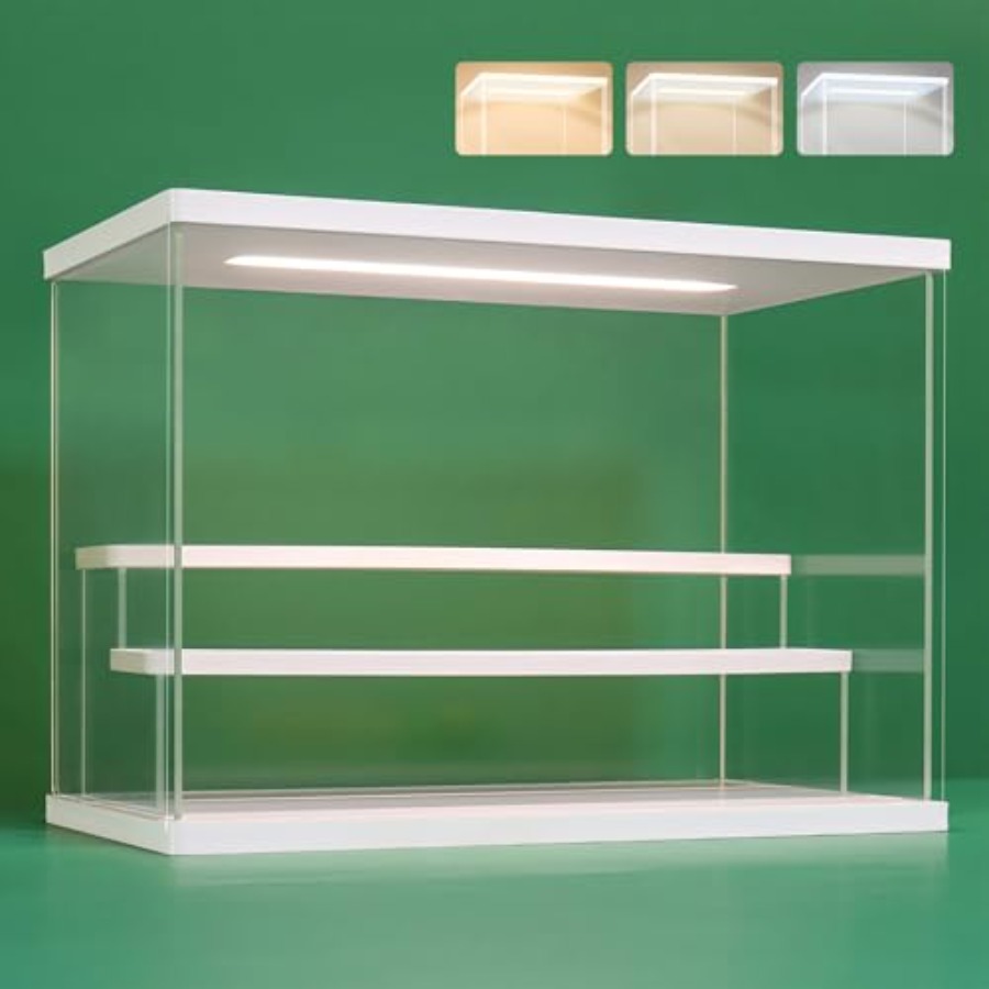 Display Case Acrylic - صندوق عرض أكريليك شفاف مع إضاءة
