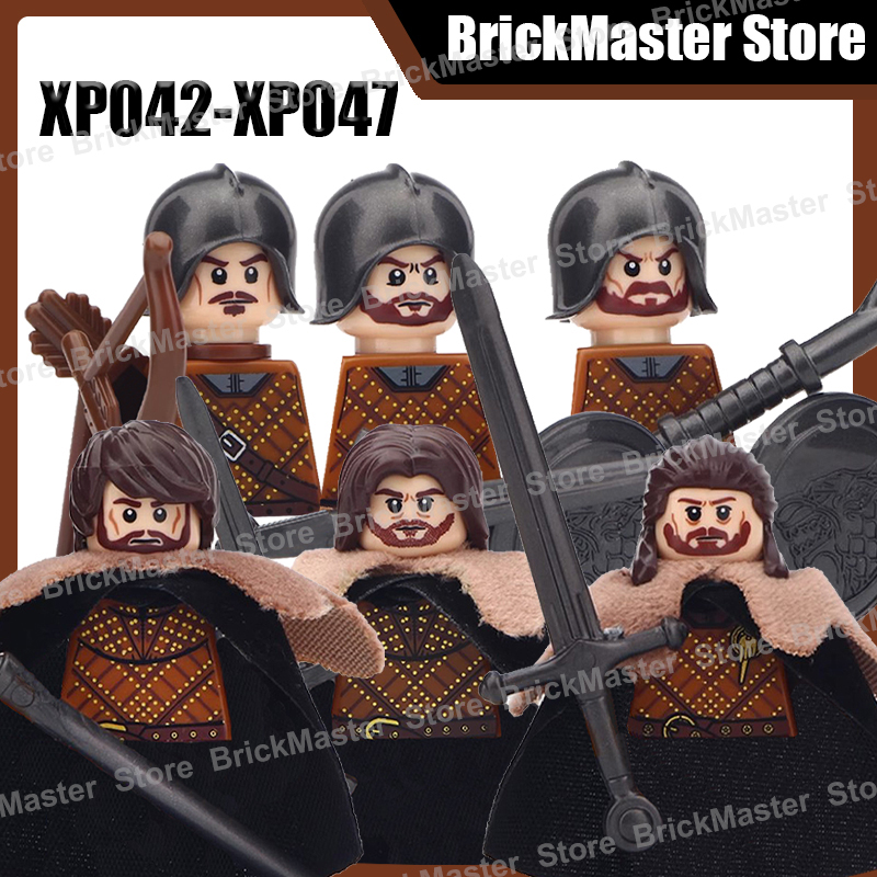 Lego Minifigure Holder - MOC القرون الوسطى العسكرية فارس المحارب