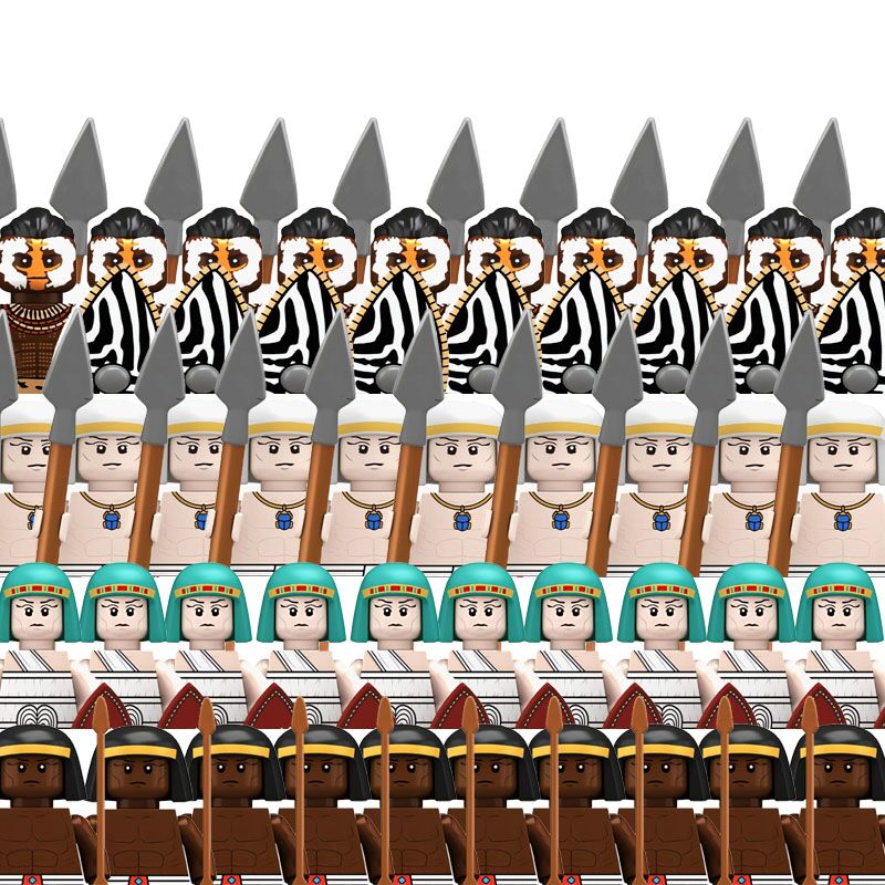 Lego Minifigure Holder - بناء كتل القرون الوسطى القديمة مصر