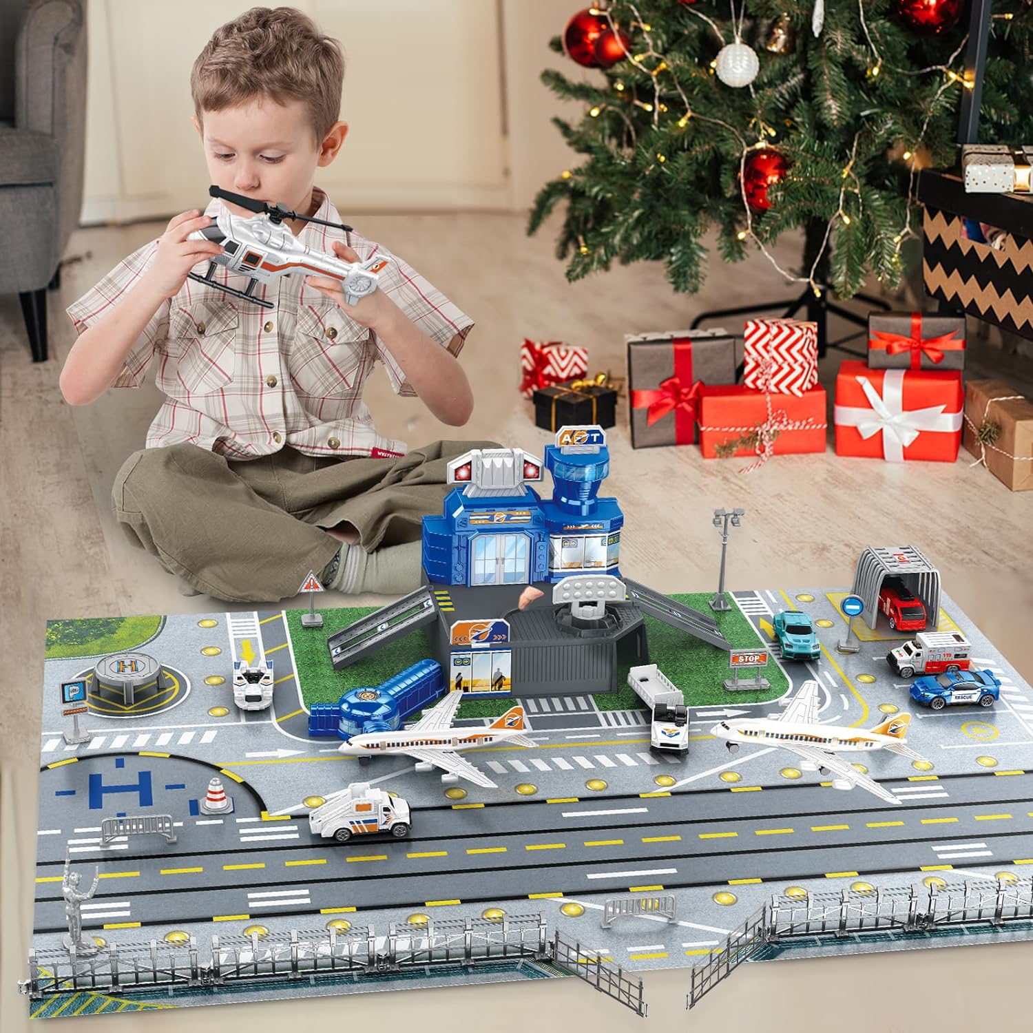 مجموعة ألعاب مطار للأطفال مع س - مراجعة Model Airplane Plastic وسعره