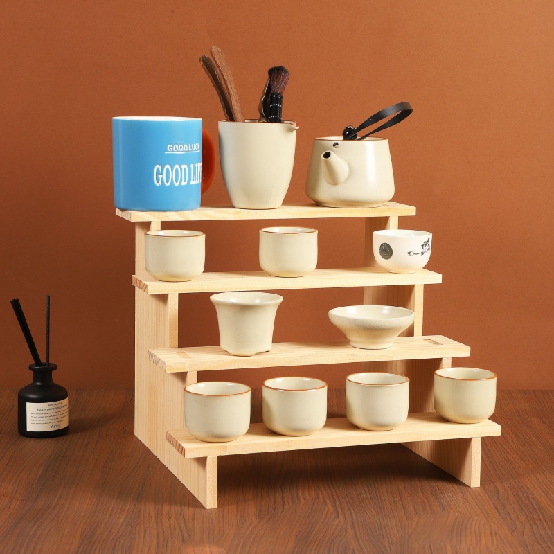 حامل عرض خشبي، رف عرض خشبي للح - مراجعة Display Risers Set وسعره