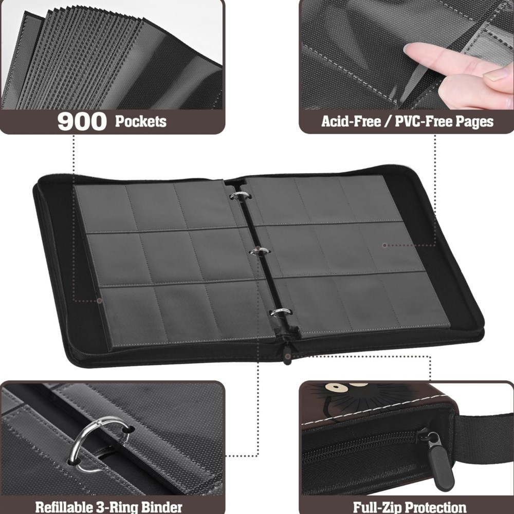ألبوم بطاقات بسعة 900 جيب مع 5 - مراجعة Card Penny Sleeve وسعره